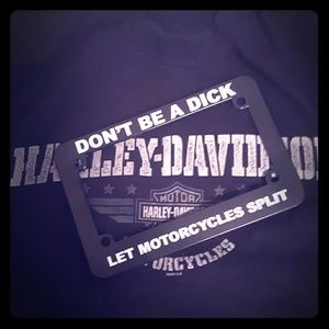 Motorcycle license plate frame